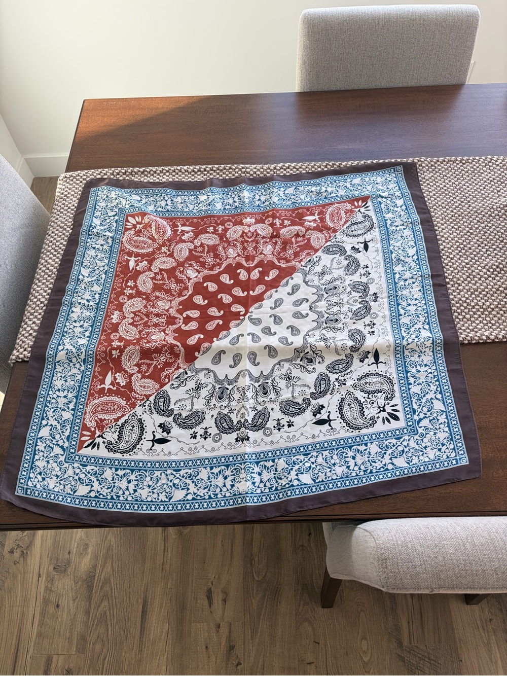Silk Scarf or bag accessory